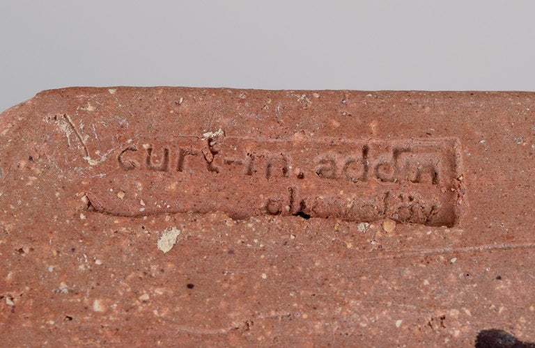 Curt Magnus Addin, own workshop, Swedish ceramic artist. Unique ceramic vase in a modernist style, - 9