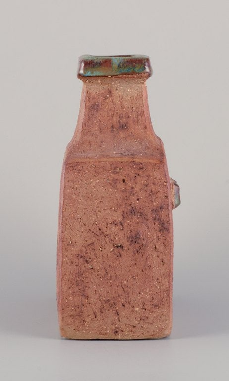 Curt Magnus Addin, own workshop, Swedish ceramic artist. Unique ceramic vase in a modernist style, - 6