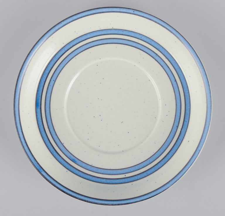 Stig Lindberg for Gustavsberg. A set of four "Dart" stoneware coffee cups and saucers. Hand-painted. - 4