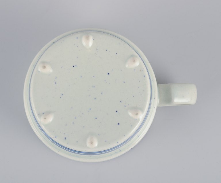 Stig Lindberg for Gustavsberg. A set of four "Dart" stoneware coffee cups and saucers. Hand-painted. - 7