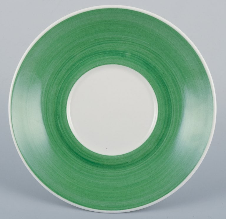 Stig Lindberg for Gustavsberg, Sweden. Rare "Tahiti" coffee cup with saucer. Hand-painted with - 6