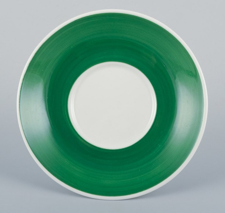 Stig Lindberg for Gustavsberg, Sweden. Rare "Tahiti" coffee cup with saucer. Hand-painted with - 6