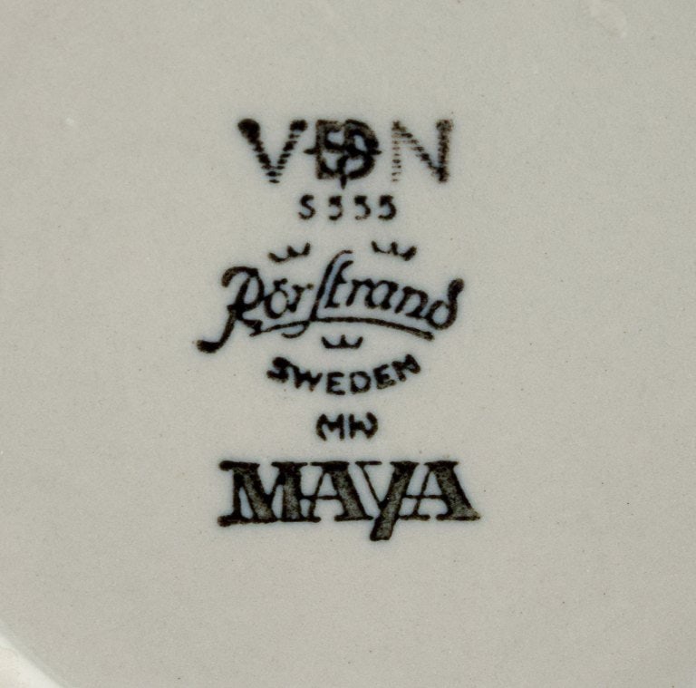 Marianne Westman for Rörstrand, "Maya", a set of six coffee cups in stoneware with green-brown - 5