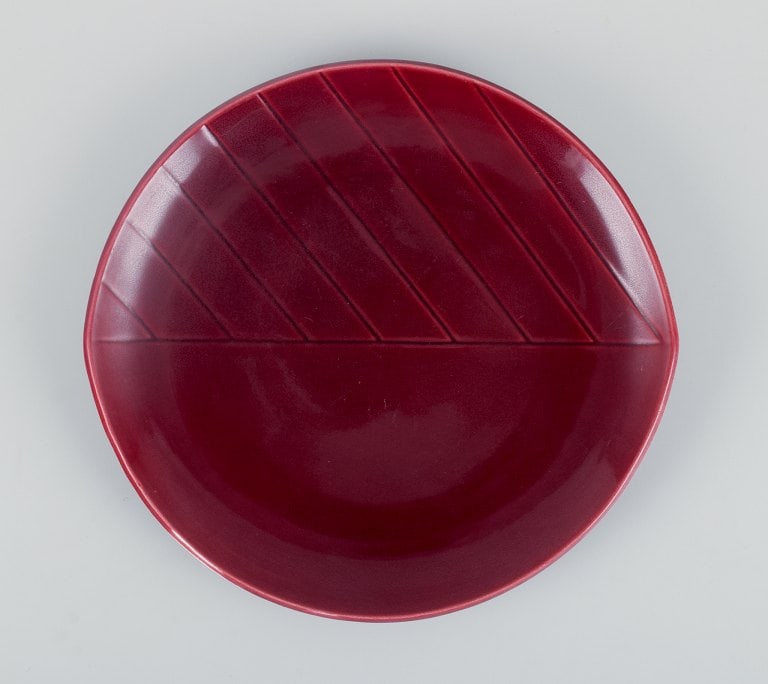 Carl Harry Stålhane for Rörstrand, Sweden, a set of four "California" ceramic plates, (1 of 4)