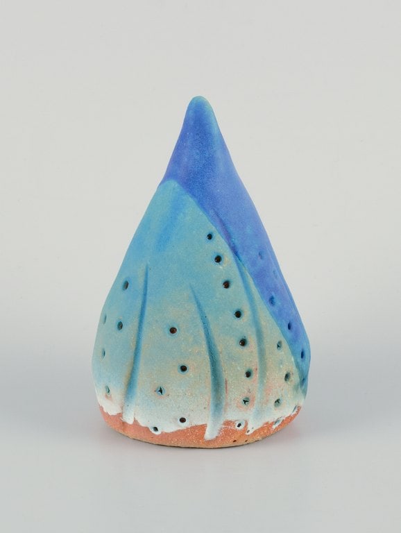 Linda Mathison, contemporary Swedish ceramic artist, four small unique ceramic sculptures in - 4