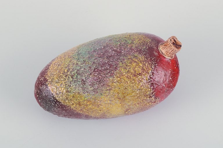 Linda Mathison, Swedish contemporary ceramic artist, unique ceramic sculpture in an organic form: Title: Linda Mathison, Swedish contemporary ceramic artist, unique ceramic sculpture in an organic form with red and green tones. Description: Linda Mathison, Swedish contemporary ceramic artist, uniq