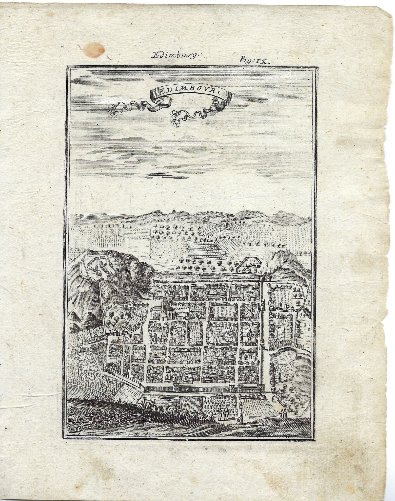 1719 Mallet map of Edinburgh -- Edimbourg (1 of 1)
