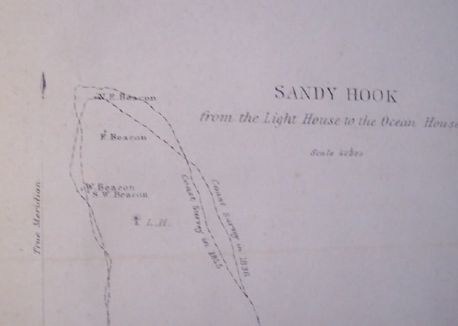 (B. No.3) ... Showing the Progressive Changes in Sandy Hook from 1779 to 1855 - 3