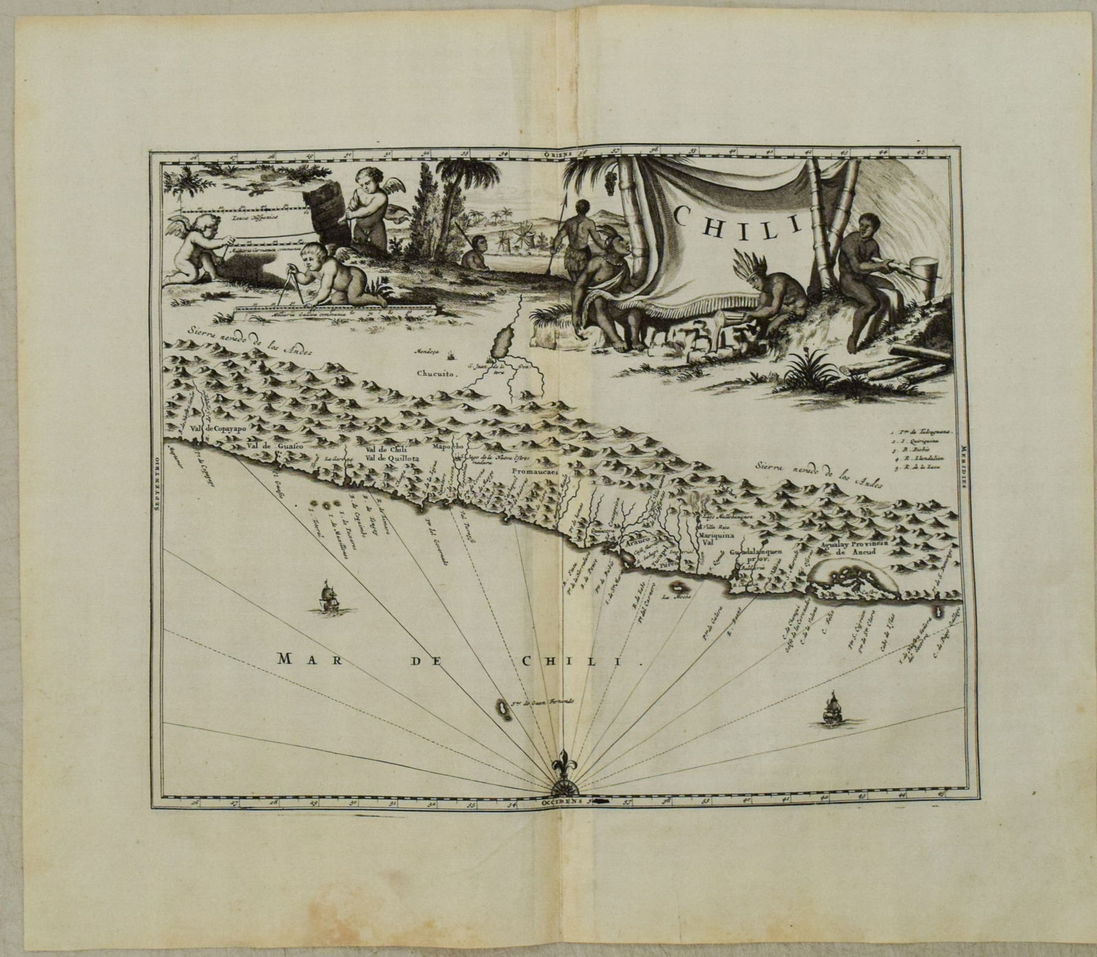 1671 Ogilby Map of Chile -- Chili (1 of 1)
