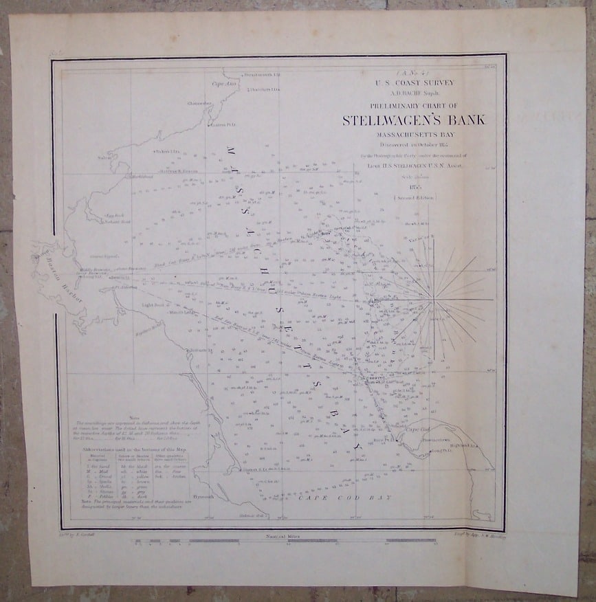 (A No.4) ... Preliminary Chart of Stellwagen's Bank Massachusetts Bay (1 of 2)