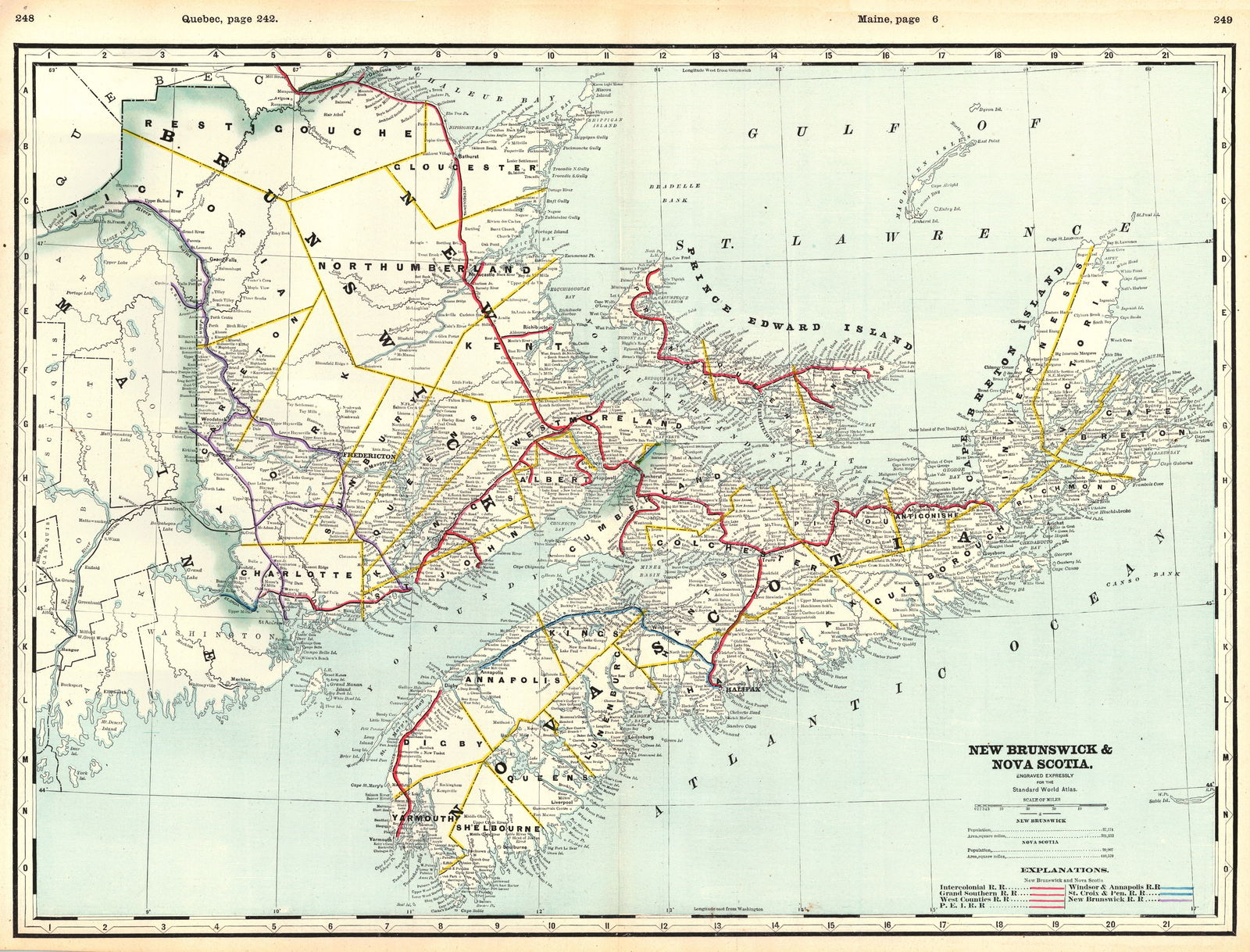 New Brunswick & Nova Scotia.