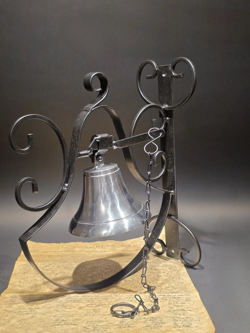 Wrought Iron Scrollwork Wall Mounted Garden/Home Bell - 9