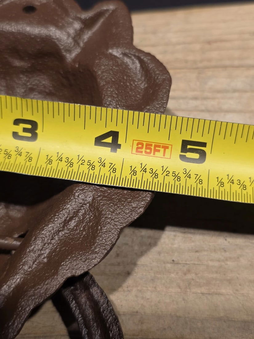 7" Lion Head Cast Iron Door Knocker - 10