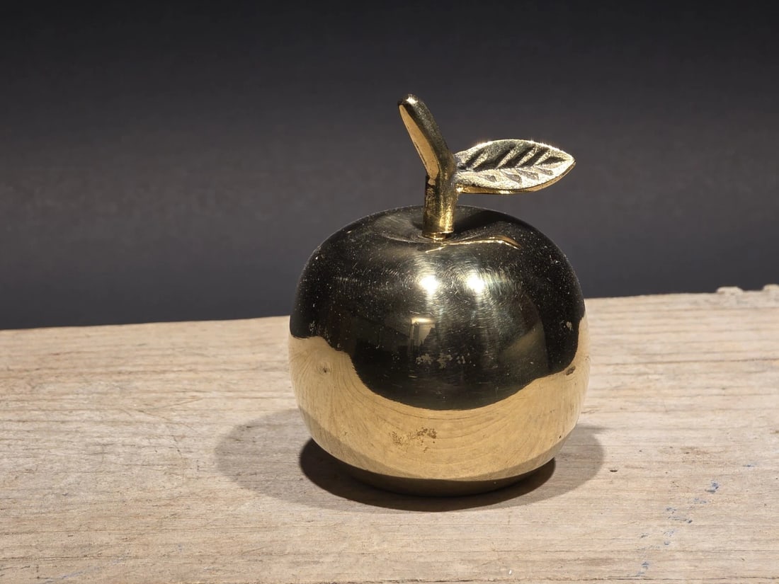 Schoolhouse Brass Apple Bell - 7
