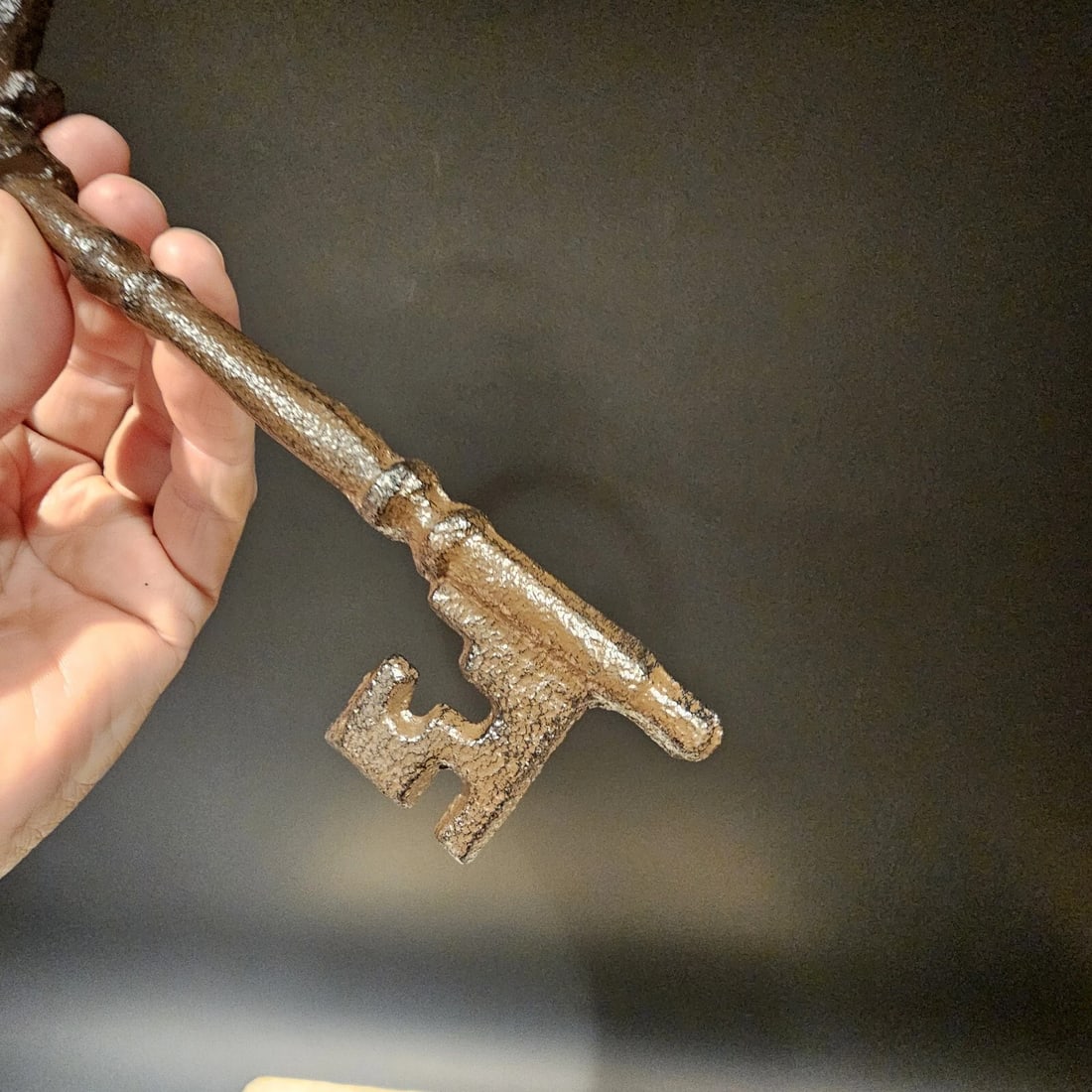 Cast Iron Large Ornate Skeleton Key - 12