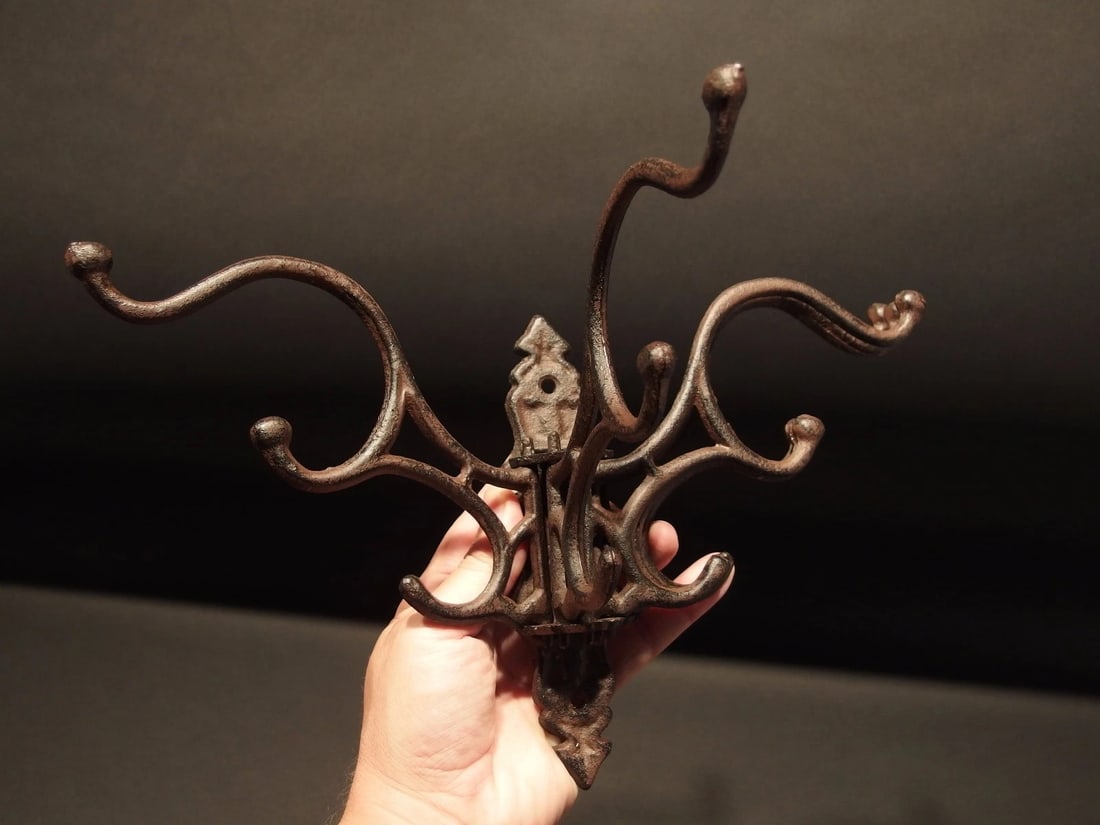 Swivel Folding Coat Hanger Rust Finish - 9