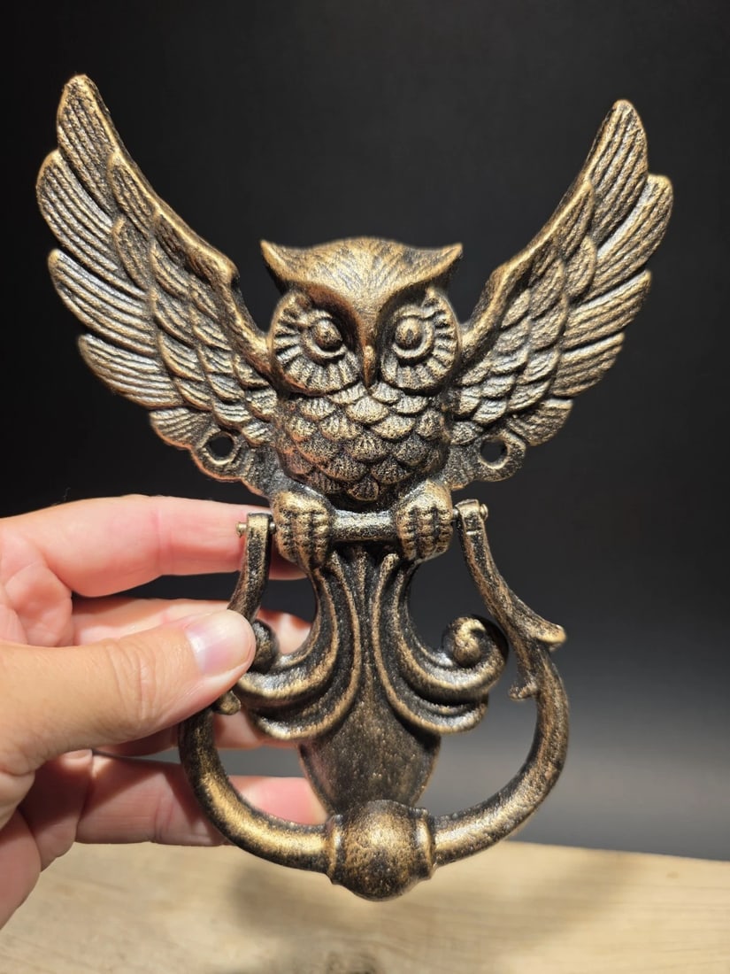 Cast Iron Owl Door knocker - 4