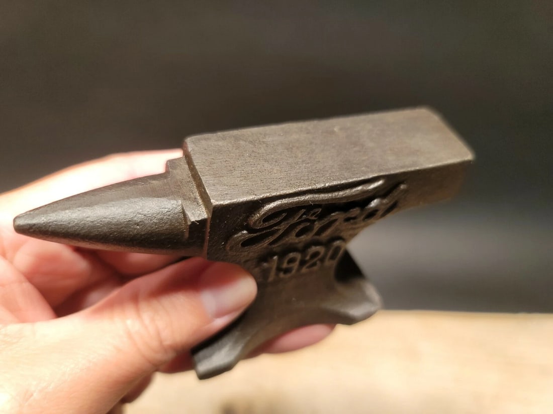 Cast Iron Ford Miniature Anvil - 9
