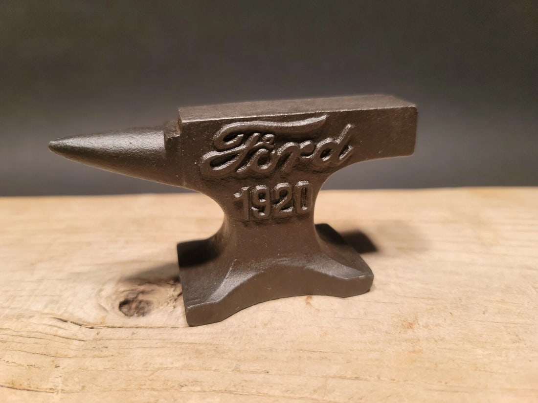 Cast Iron Ford Miniature Anvil - 12