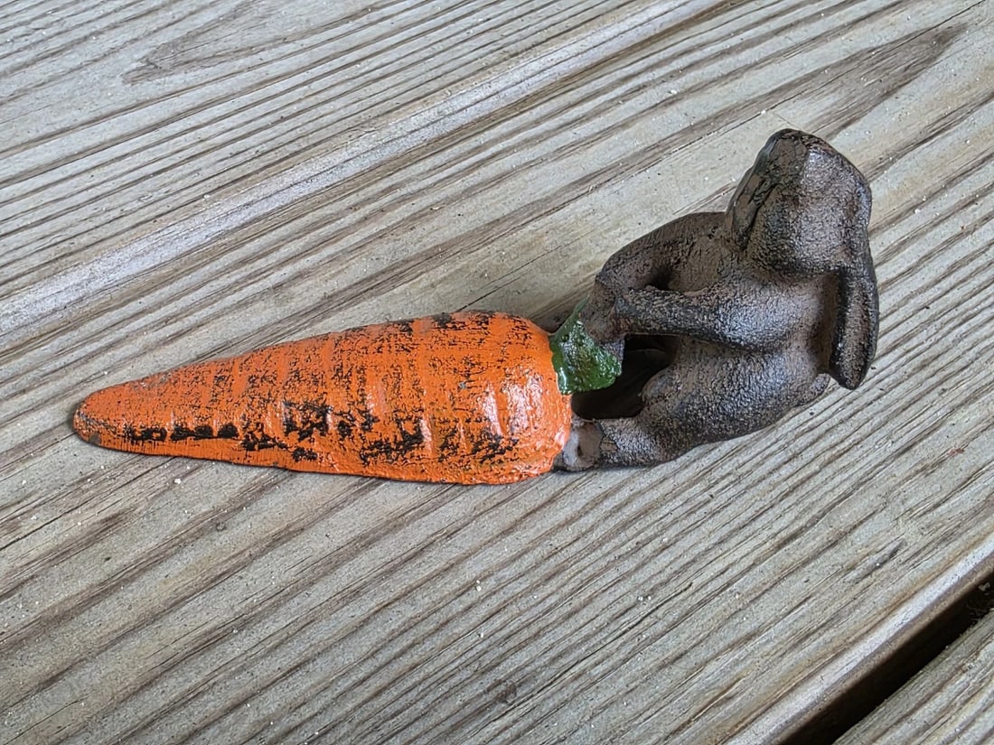 Cast Iron Door Stop Rabbit Hare Wedge - 16