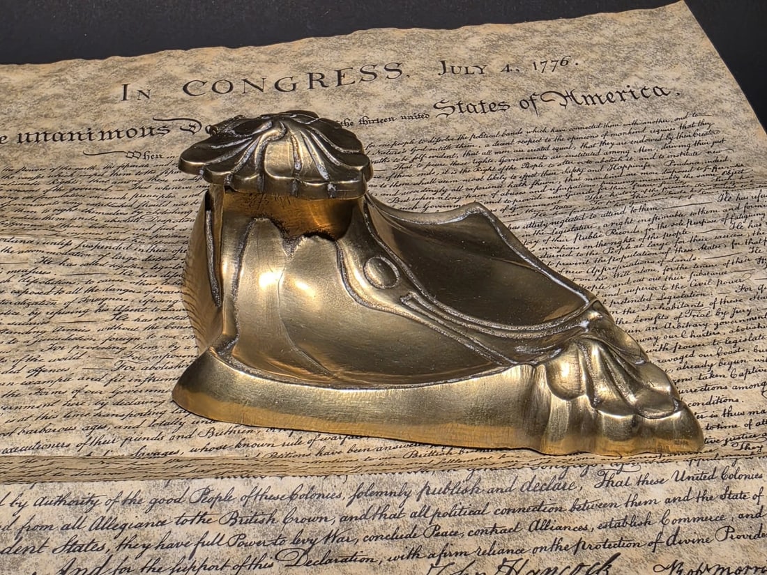 Brass Inkwell Ink pot Bottle - 4