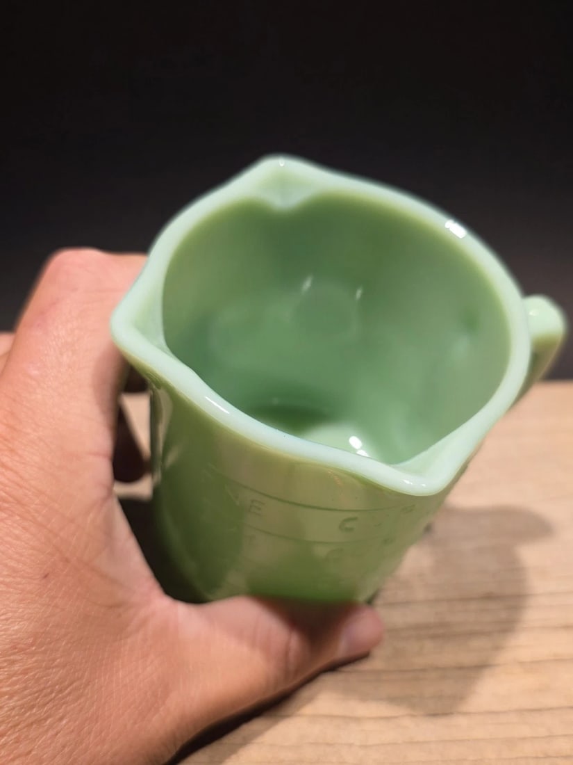 1 Cup Jadeite Depression Glass Retro - 10