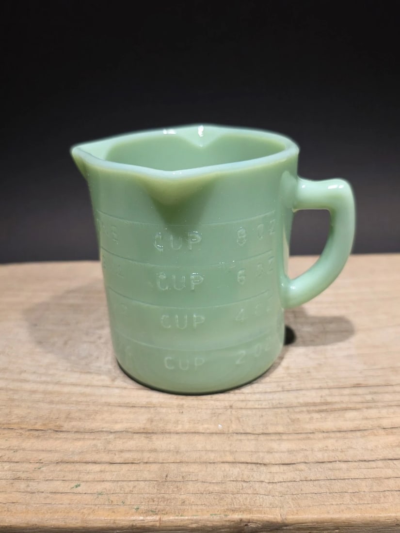 1 Cup Jadeite Depression Glass Retro - 18