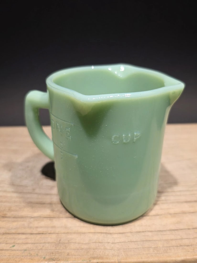 1 Cup Jadeite Depression Glass Retro - 5