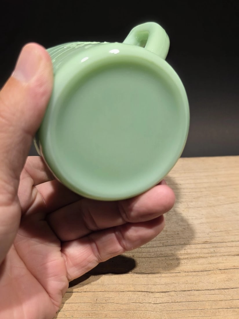 1 Cup Jadeite Depression Glass Retro - 7