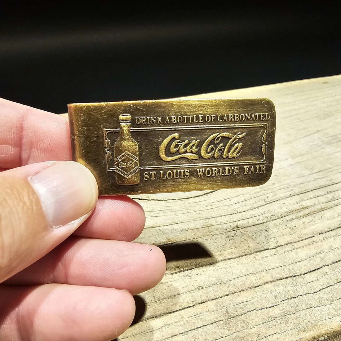 Brass Coca Cola Money Clip - 7