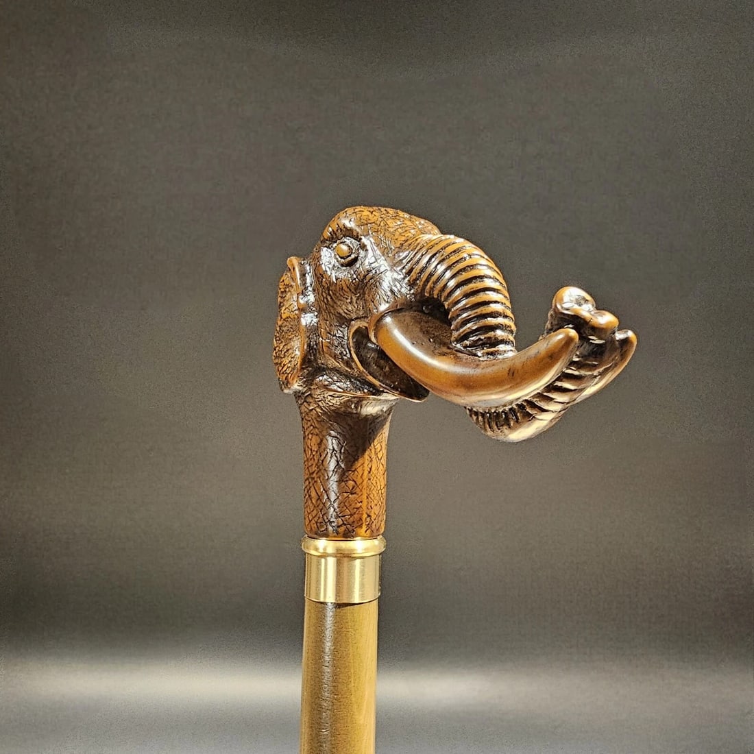 36" Elephant Walking Stick Cane - 16