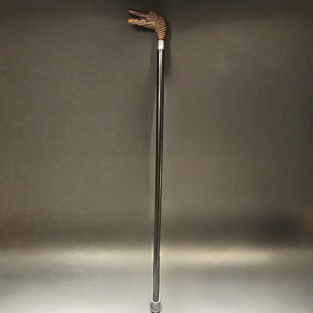 36" Gator Head Walking Stick Cane - 17