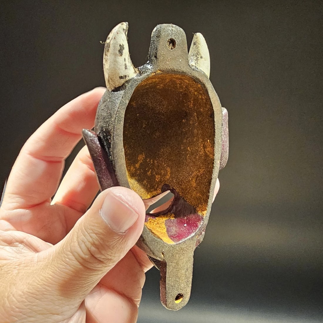 Cast Iron folk art Devil Wall mount Bottle Opener - 12