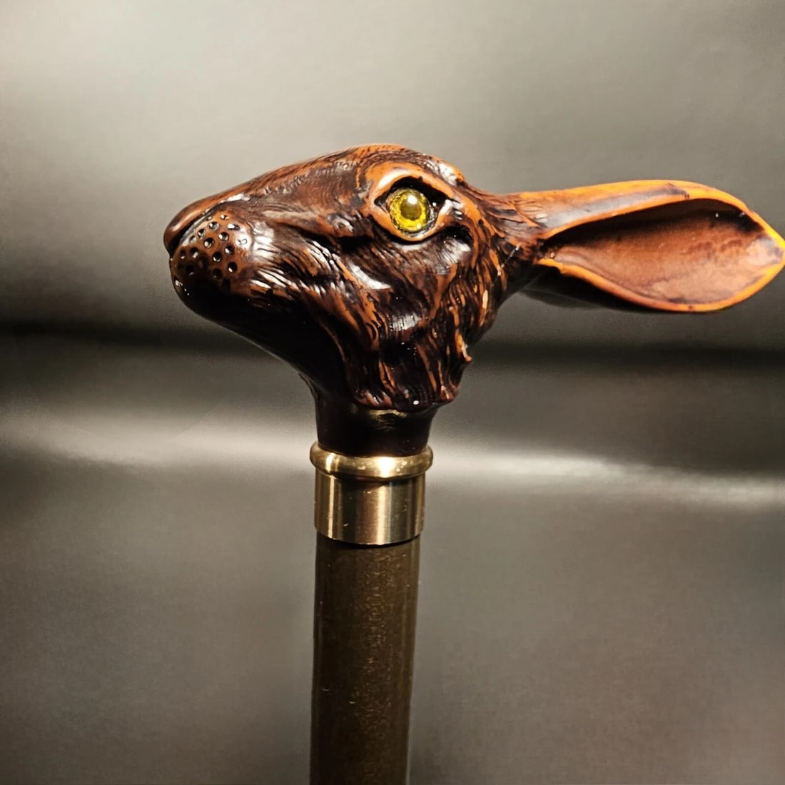 36" Jack Rabbit Walking Stick Cane - 3