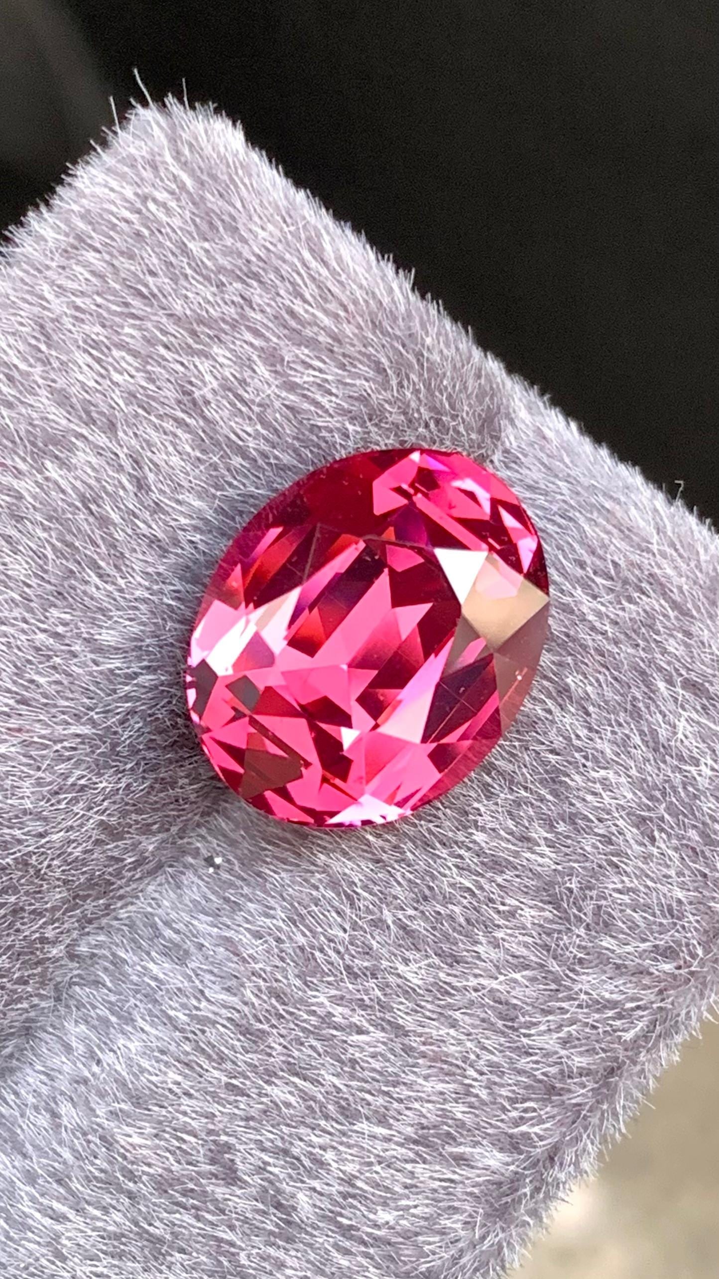 Raspberry Pink Garnet Gemstone From Kala Lani, Tanga Mine In Tanzania, 7.45 Ct - 3