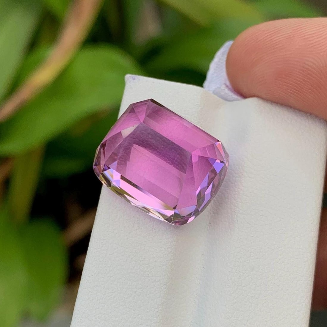 Fuchsia Pink Kunzite Gemstone: 29.95 CT Cushion Cut October Birthstone - 2
