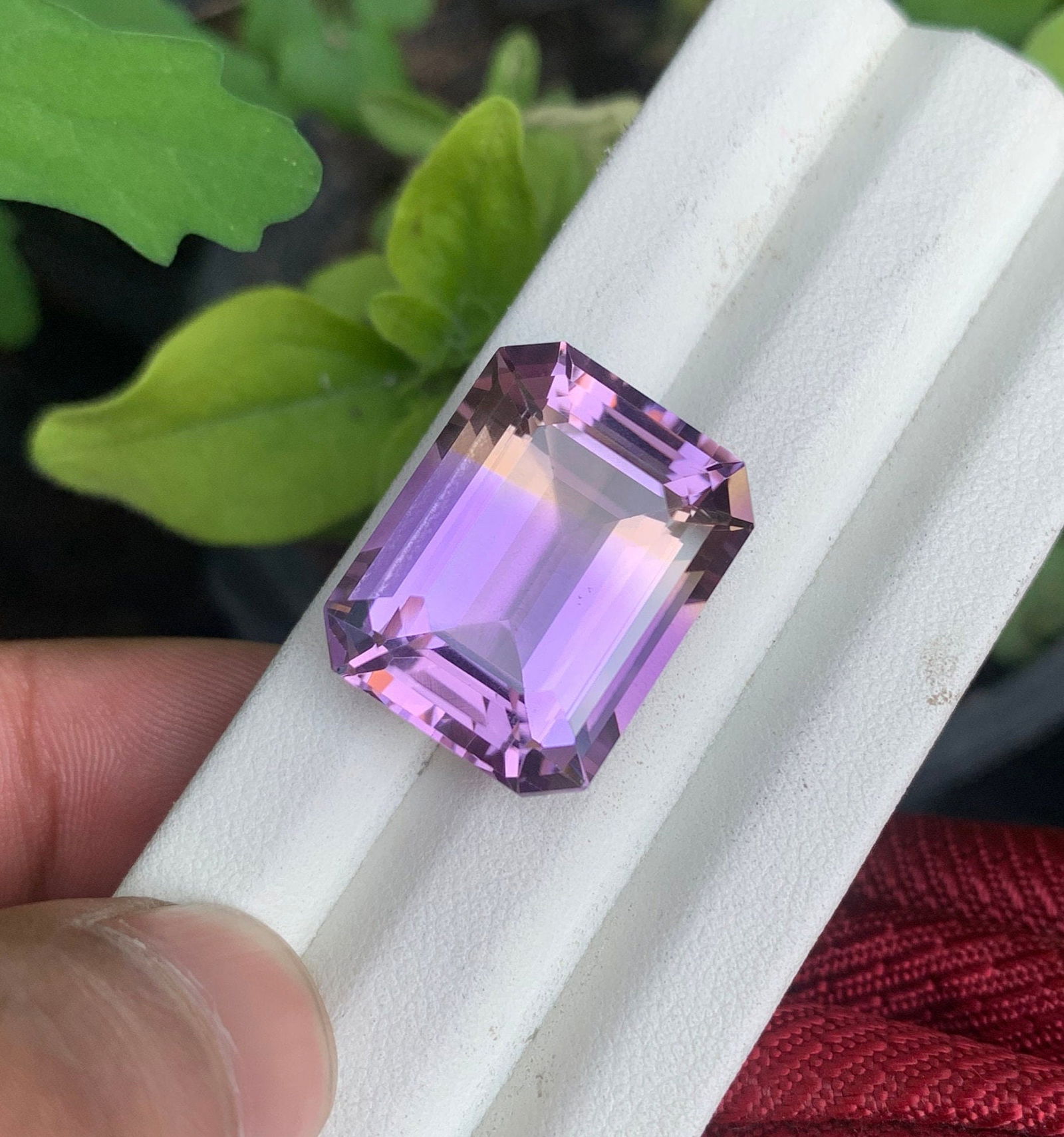 26.90 Ct Natural Bi-Color Ametrine Gemstone: Emerald Cut Loose Gem - 2