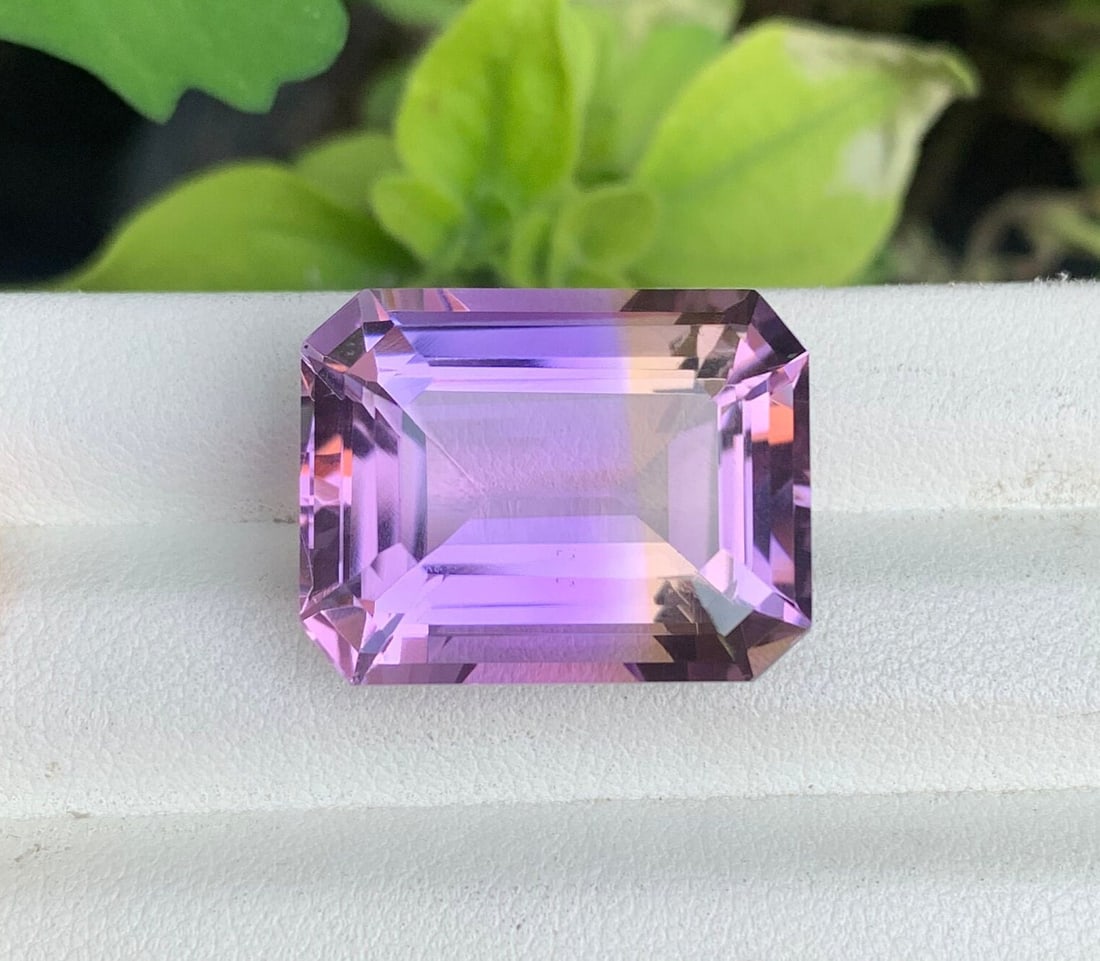 26.90 Ct Natural Bi-Color Ametrine Gemstone: Emerald Cut Loose Gem - 4