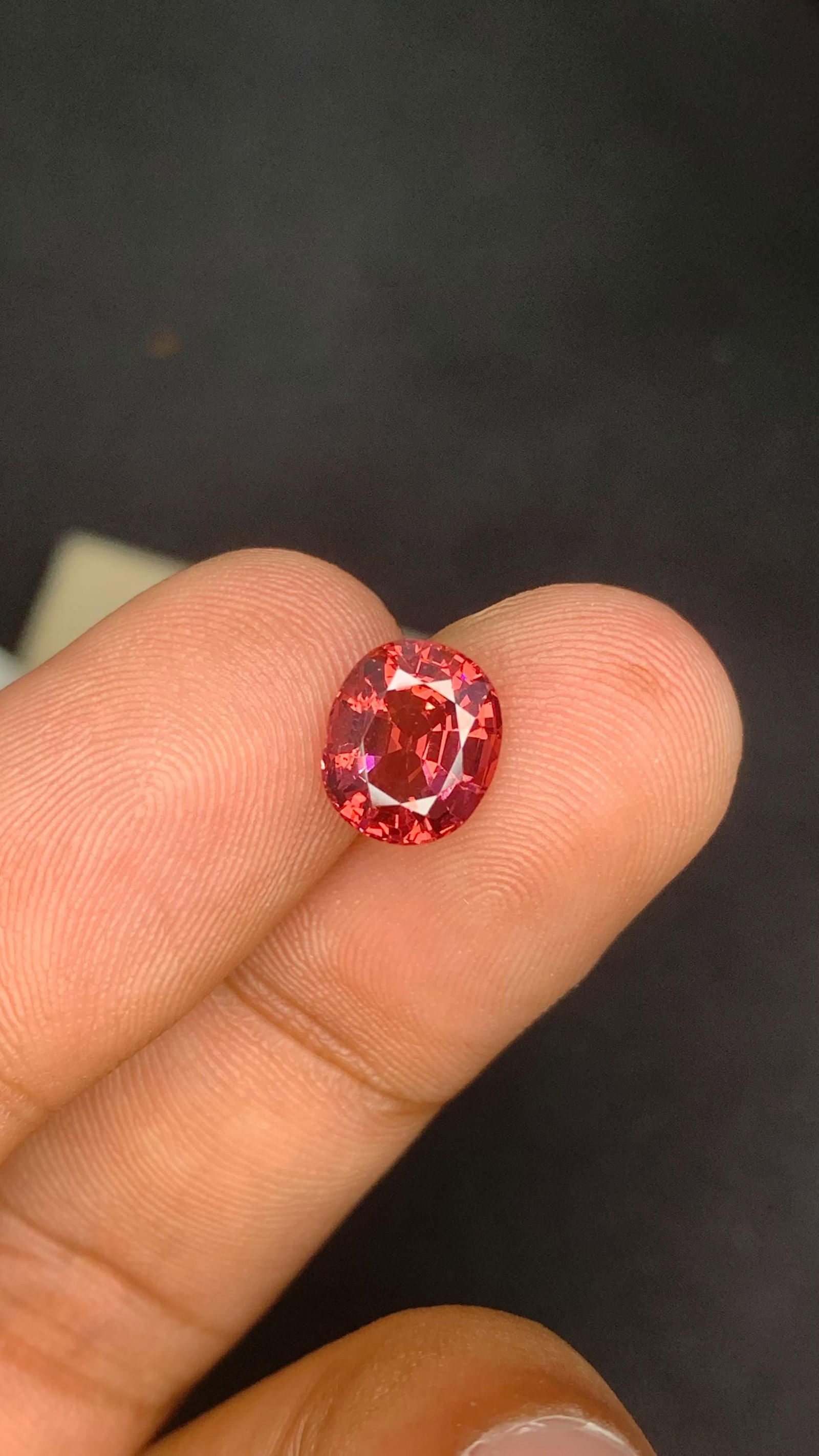 Raspberry Pink Natural Spinel Oval Cut Gemstone For Fine Jewellery And Collection - 2.15 Carat: Title: Raspberry Pink Natural Spinel Oval Cut Gemstone For Fine Jewellery And Collection - 2.15 Carat Description: Materials: Gemstone: Spinel Carat weight: 2.15 Spinel Details: • Weight : 2.15