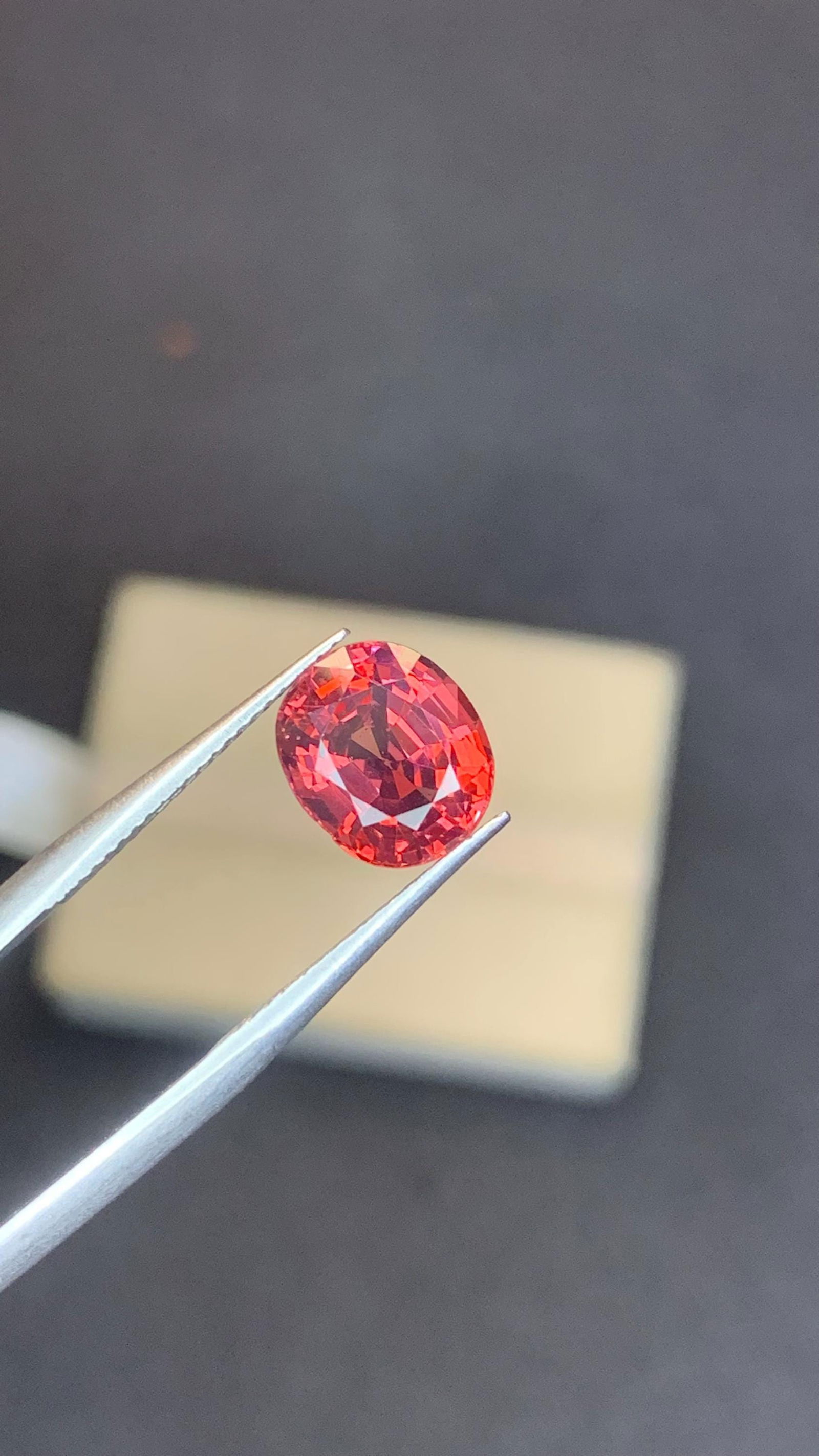 Raspberry Pink Natural Spinel Oval Cut Gemstone For Fine Jewellery And Collection - 2.15 Carat - 3