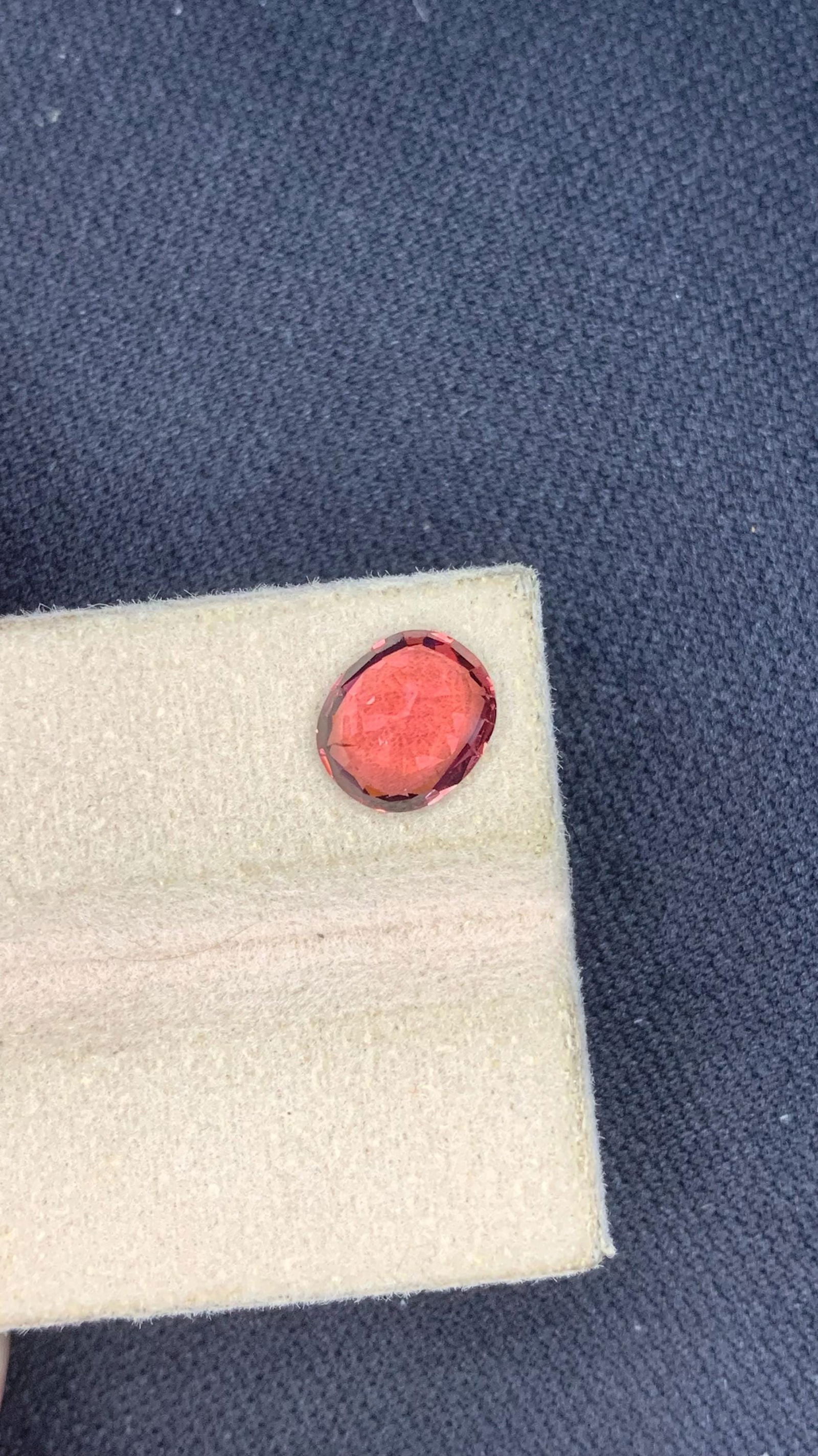 Raspberry Pink Natural Spinel Oval Cut Gemstone For Fine Jewellery And Collection - 2.15 Carat - 7