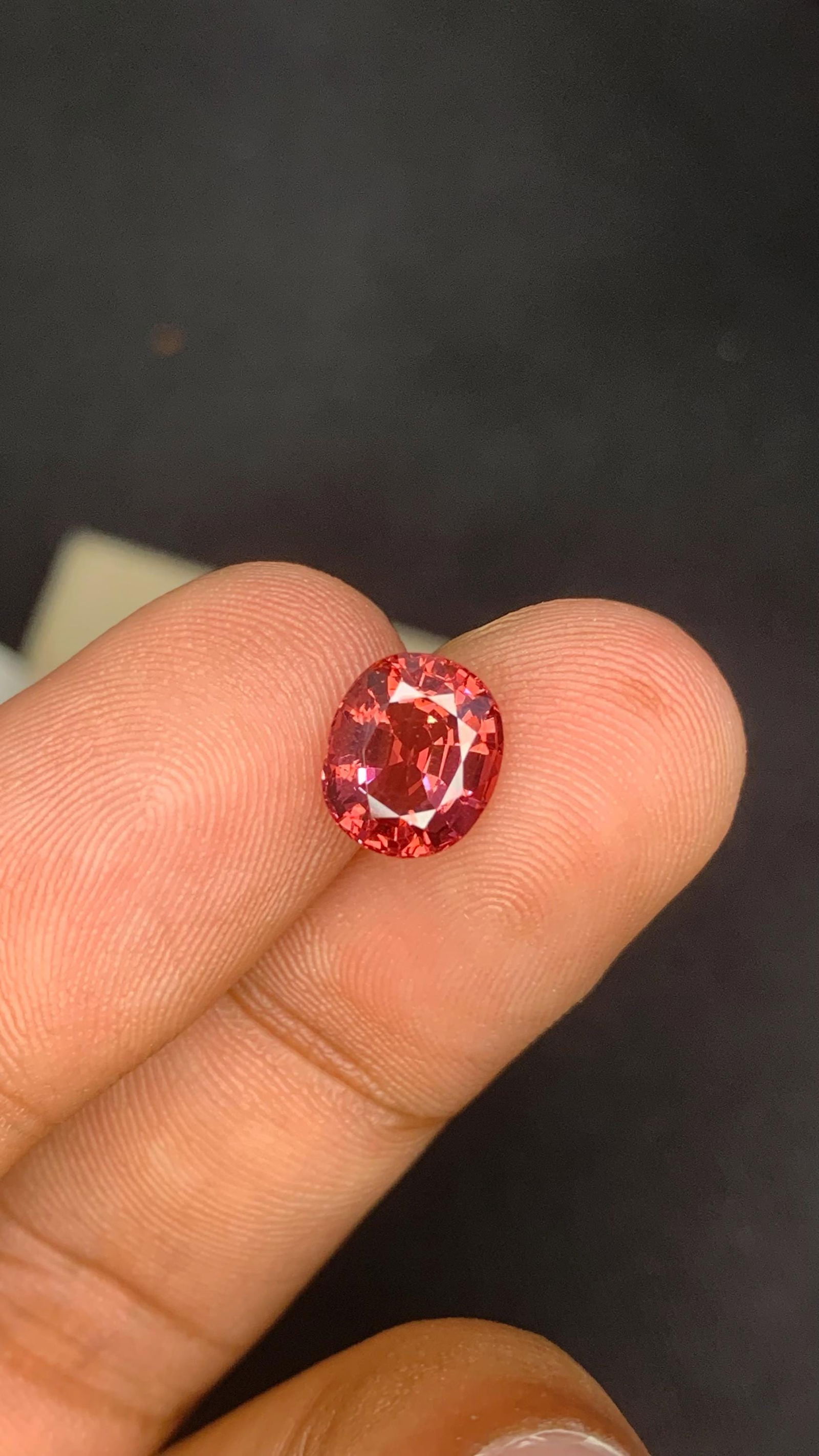 Raspberry Pink Natural Spinel Oval Cut Gemstone For Fine Jewellery And Collection - 2.15 Carat - 9