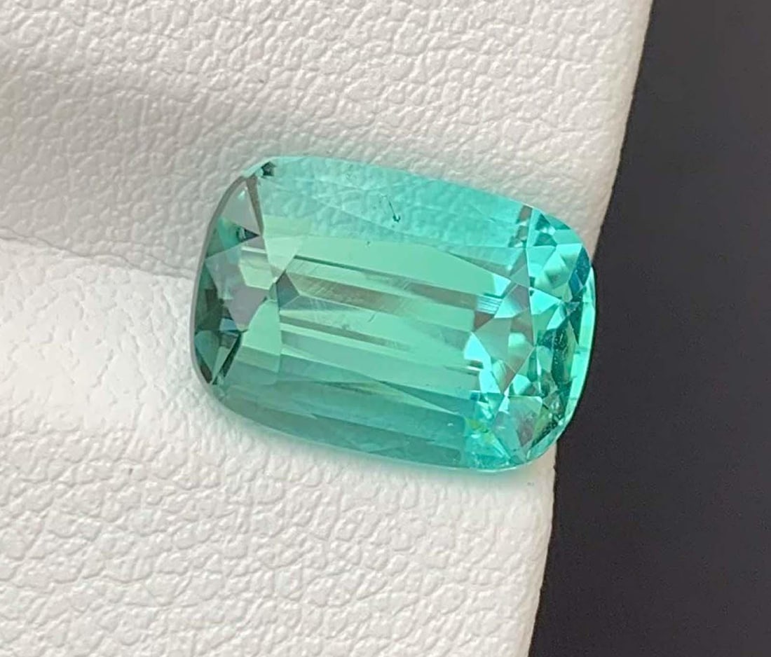 Seafoam Blue Tourmaline Gemstone: Natural October Birthstone, Afghanistan (4.67 CT): Title: Seafoam Blue Tourmaline Gemstone: Natural October Birthstone, Afghanistan (4.67 CT) Description: Materials: Gemstone: Tourmaline Seafoam Blue Tourmaline Gemstone: Natural October Birthstone,