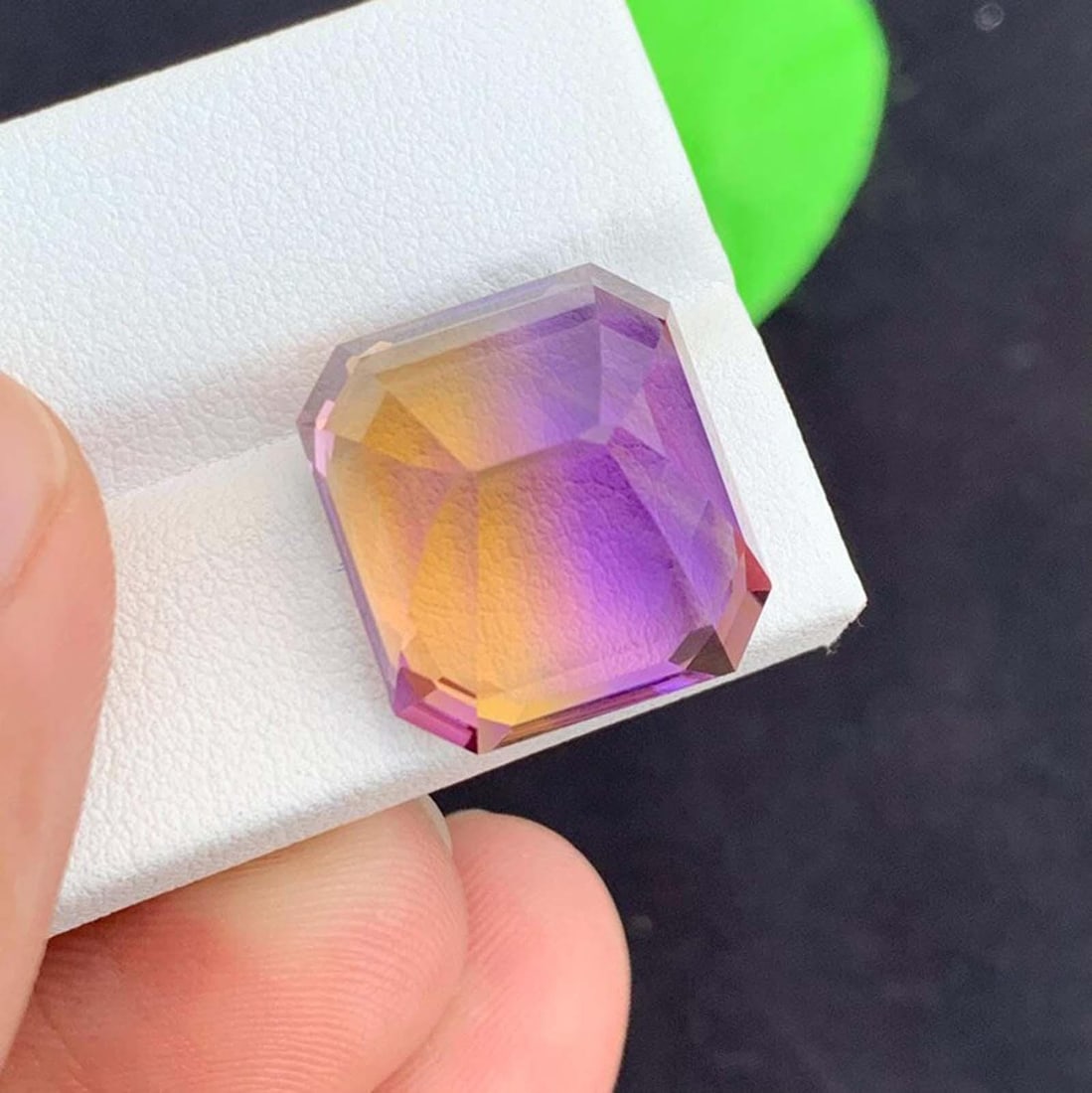 Emerald Cut Ametrine Gemstone: Royal Purple & Golden, February Birthstone - 2