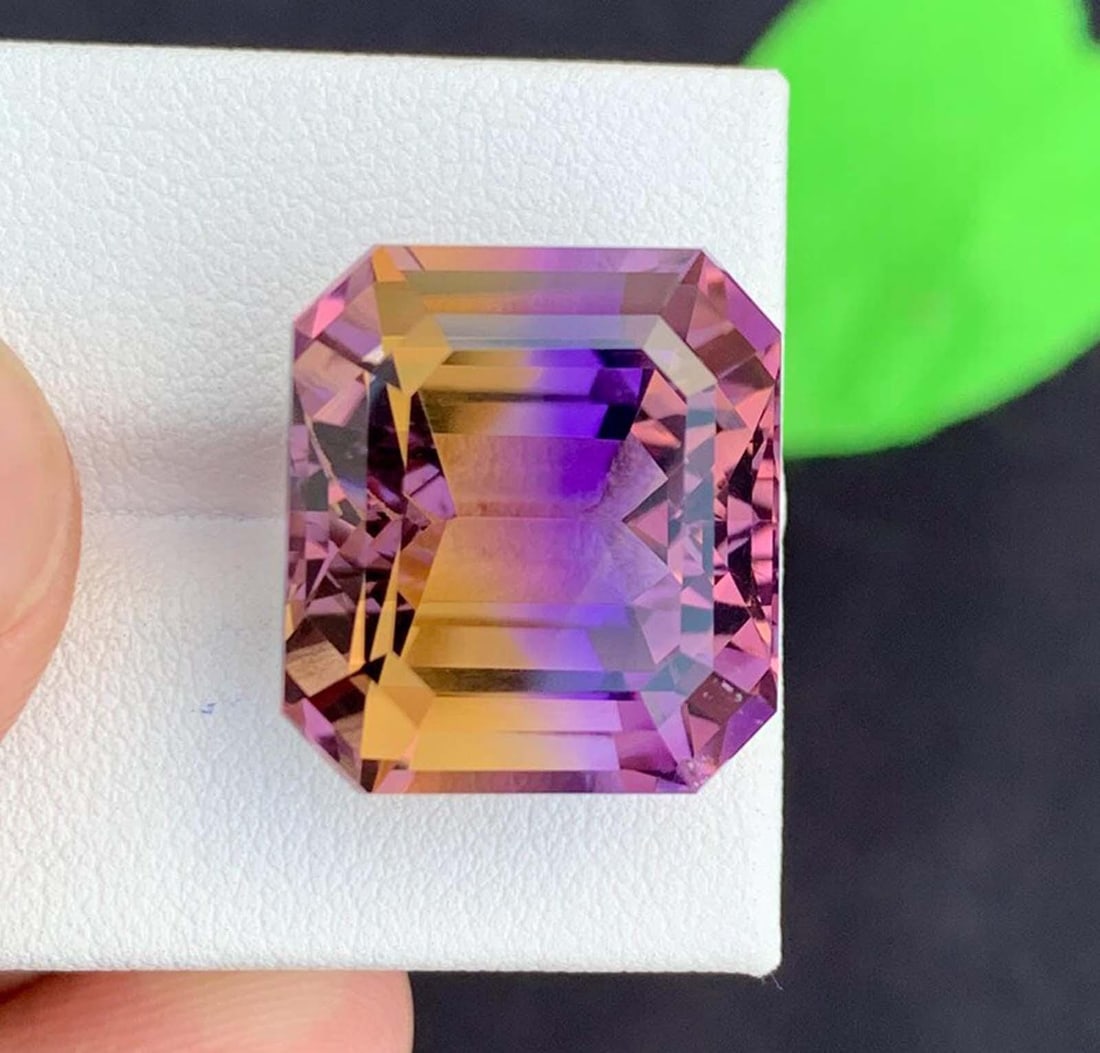 Emerald Cut Ametrine Gemstone: Royal Purple & Golden, February Birthstone - 6