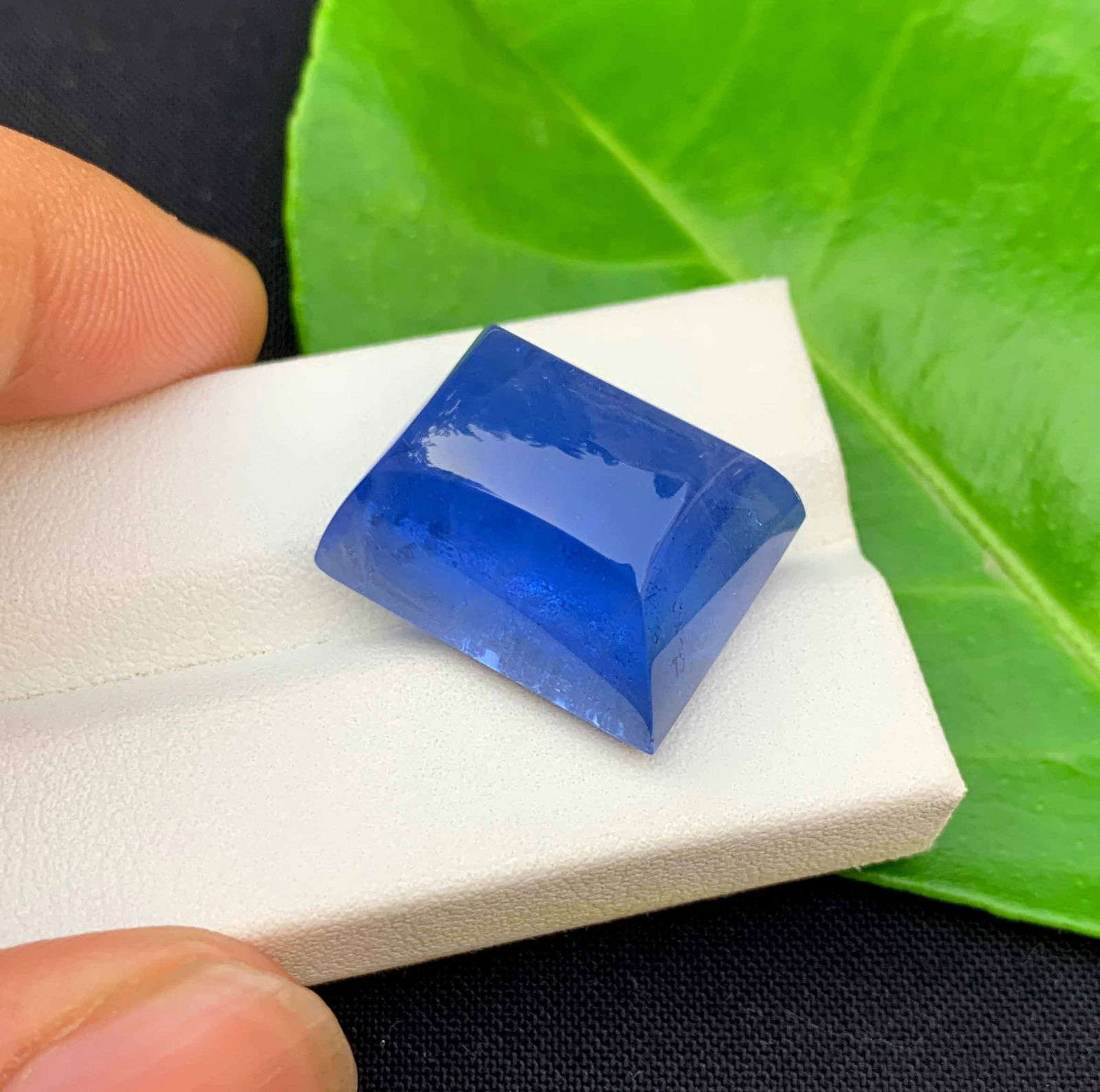 Natural Mariner Blue Aquamarine Cabochon: March Birthstone, Pakistan (35.65 Carats) - 5