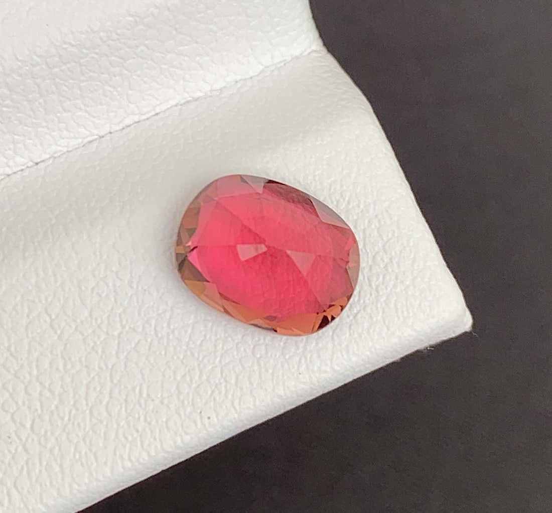 Bittersweet Tourmaline Gemstone: Natural October Birthstone, Africa (2.22 CT) - 2