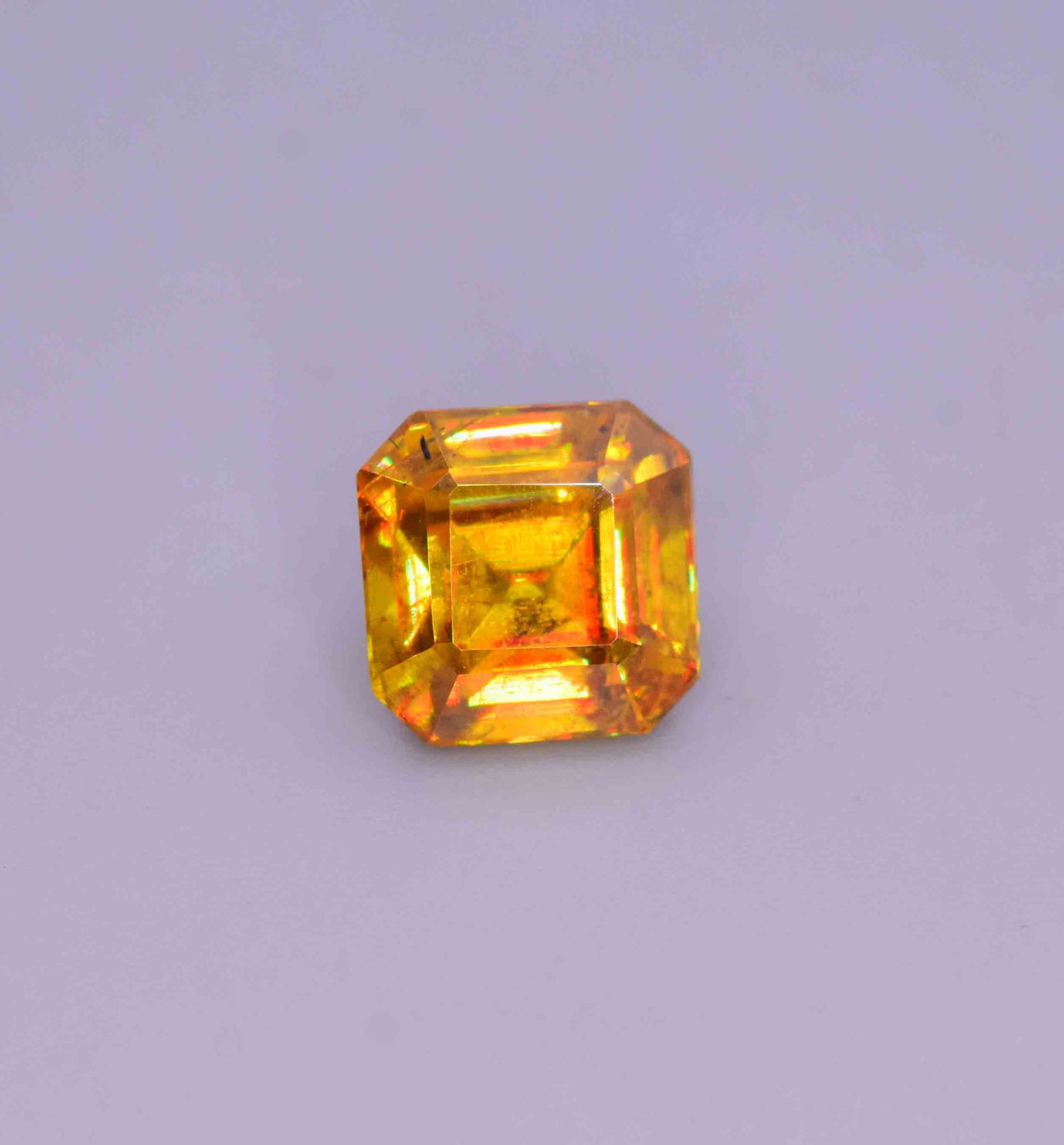 Natural Titanite Sphene Gemstone , Square Emerald Cut Ring\Jewelry Size Loose Gemstone,3.80Carat - 4