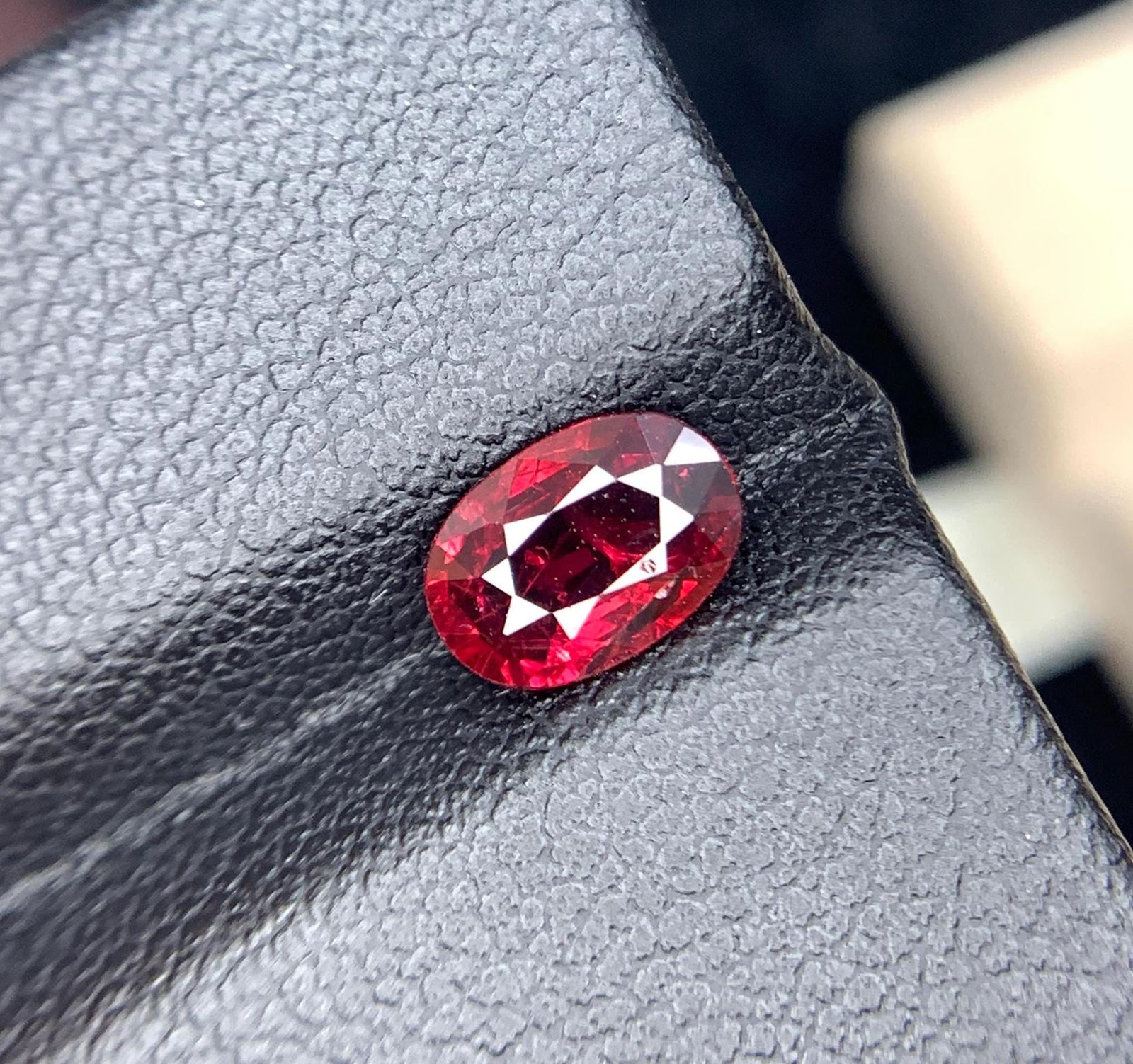 Vivid Blood Red Ruby Gemstone, Natural Ruby From Mozambique, Oval Cut Ruby Ring Jewelry Making, 1.15 - 2