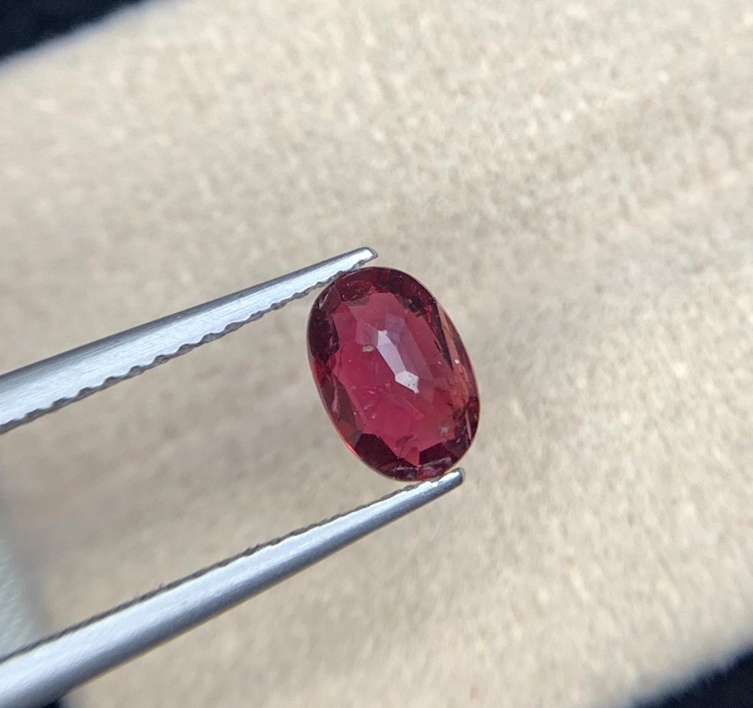 Vivid Blood Red Ruby Gemstone, Natural Ruby From Mozambique, Oval Cut Ruby Ring Jewelry Making, 1.15 - 9